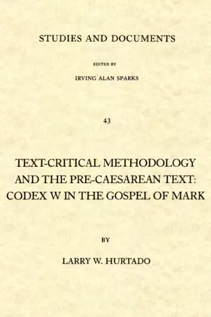 Text-critical Methodology And The Pre-caesarean Text