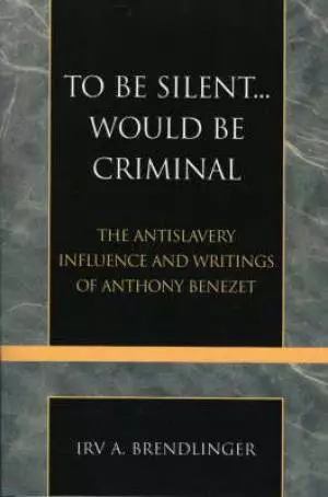 To be Silent Would be Criminal