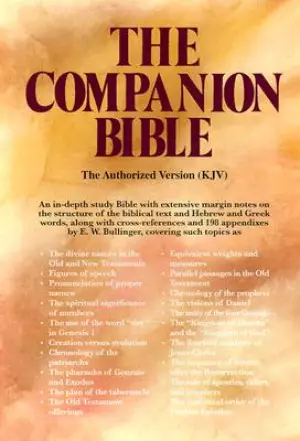 KJV Companion Bible: Black, Genuine Leather