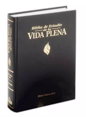 RVR 1960 Biblia De Estudio Vida Plena, Piel Especial, Negro