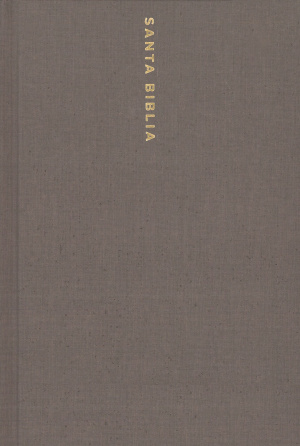 NBLA Santa Biblia Ultrafina, Letra Gigante, Tapa dura/Tela, Gris, Edición Letra Roja