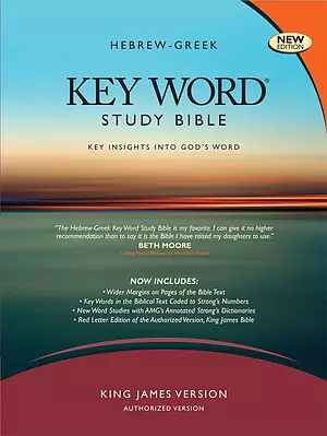 KJV Hebrew-Greek Key Word Study Bible: Black, Bonded Leather