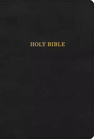 KJV Large Print Thinline Bible, Black LeatherTouch