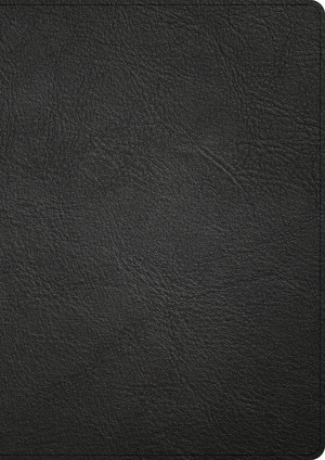 CSB Single-Column Wide-Margin Bible, Holman Handcrafted Collection, Black Premium Goatskin