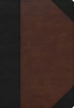 KJV Super Giant Print Reference Bible, Black/Brown, Imitation Leather