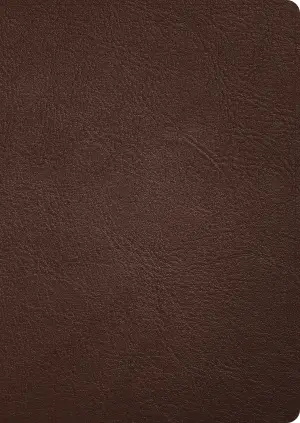 CSB Verse-by-Verse Reference Bible, Holman Handcrafted Collection, Brown Premium Goatskin