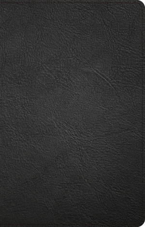 CSB Thinline Bible, Black Genuine Leather, Indexed