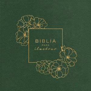 RVR 1960 Biblia para ilustrar, verde símil piel