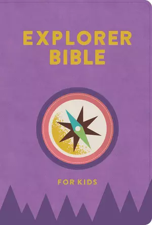 CSB Explorer Bible for Kids, Lavender Compass LeatherTouch