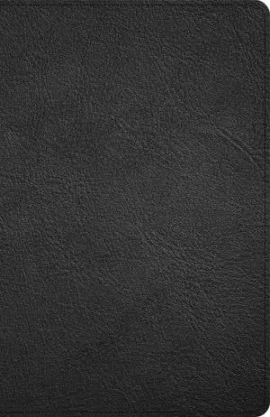KJV Thinline Bible, Black Genuine Leather, Indexed