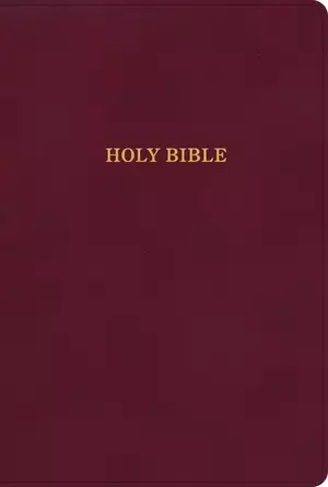 KJV Large Print Thinline Bible, Burgundy LeatherTouch