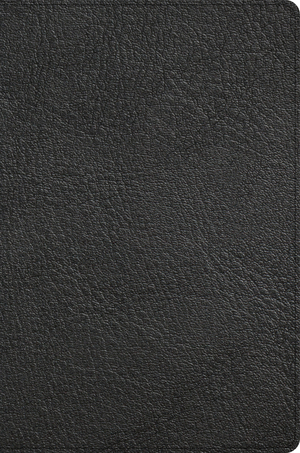 CSB Giant Print Reference Bible, Black Genuine Leather, Indexed