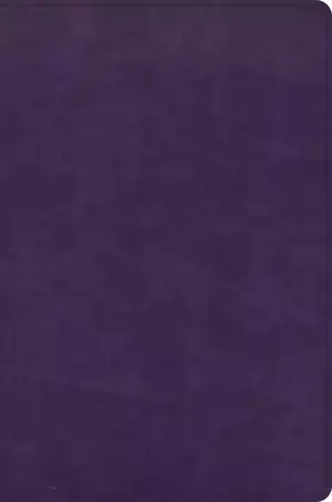 CSB Giant Print Reference Bible, Plum LeatherTouch, Indexed
