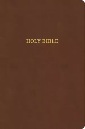 KJV Large Print Thinline Bible, Value Edition, Brown LeatherTouch