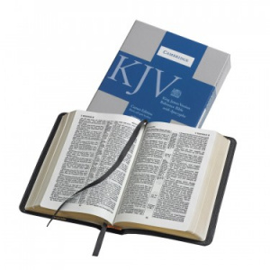 KJV Cambridge Reference Edition With Apocrypha Genuine Leather Black