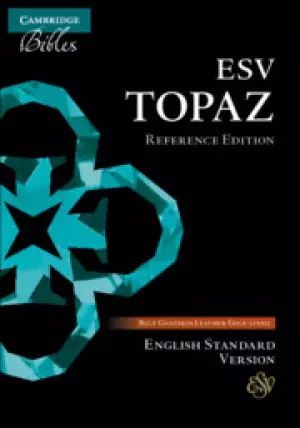 ESV Topaz Reference Bible, Dark Blue Goatskin Leather, Es676: Xrl