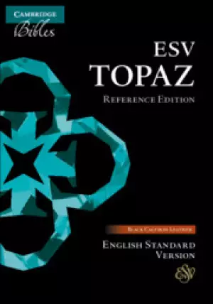 ESV Topaz Reference Bible, Black Calfskin Leather, Es675: Xr