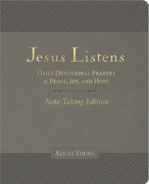 Jesus Listens Note-Taking Edition, Leathersoft, Gray, with Full Scriptures