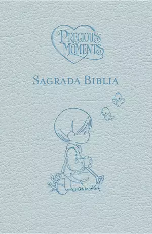 Biblia Católica Precious Moments™, Leathersoft, Azul celeste