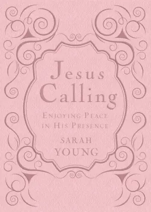 Jesus Calling, Pink Leathersoft, with Scripture References