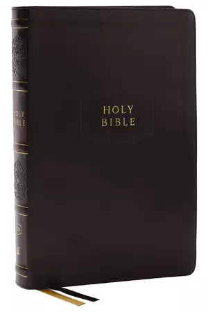 KJV Holy Bible with 73,000 Center-Column Cross References, Black Leathersoft, Red Letter, Comfort Print (Thumb Indexed): King James Version