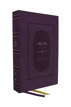 KJV Holy Bible: Giant Print Thinline Bible, Purple Leathersoft, Red Letter, Comfort Print (Thumb Indexed): King James Version (Vintage Series)