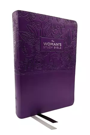 KJV, The Woman's Study Bible, Purple Leathersoft, Red Letter, Full-Color Edition, Comfort Print