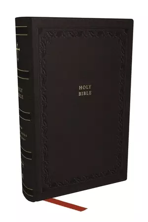 NKJV Compact Paragraph-Style Bible w/ 43,000 Cross References, Black Leathersoft, Red Letter, Comfort Print: Holy Bible, New King James Version