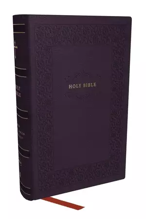NKJV Compact Paragraph-Style Bible w/ 43,000 Cross References, Purple Leathersoft, Red Letter, Comfort Print: Holy Bible, New King James Version