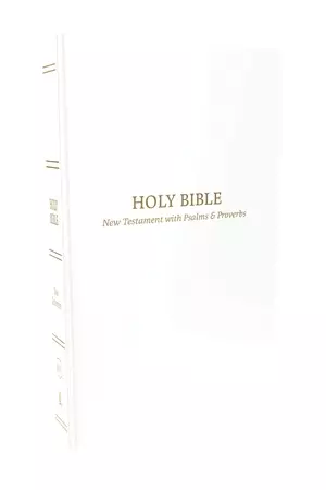 KJV Holy Bible: Pocket New Testament with Psalms and Proverbs, White Softcover, Red Letter, Comfort Print: King James Version