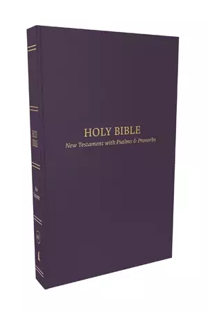 KJV Holy Bible: Pocket New Testament with Psalms and Proverbs, Purple Softcover, Red Letter, Comfort Print: King James Version