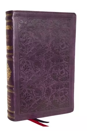 RSV Personal Size Bible with Cross References, Purple Leathersoft, Thumb Indexed, (Sovereign Collection)