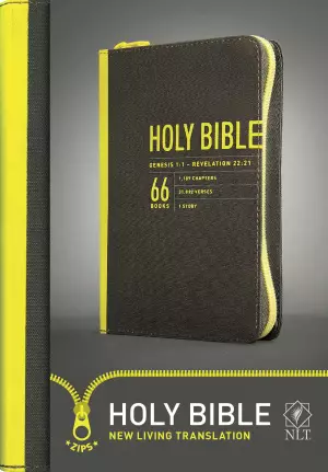 NLT Zips Bible: Yellow, Canvas Cover, Zip