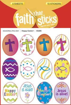 Happy Easter! Stickers - Faith That Sticls Stickers