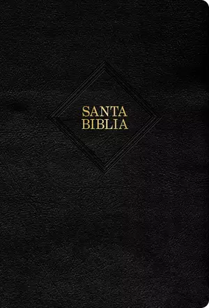 RVR 1960 Biblia letra grande tamaño manual, negro, piel fabricada (edición 2023)