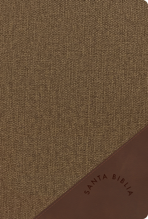 RVR 1960 Biblia letra grande tamaño manual, café duotono símil piel (Edición 2023)