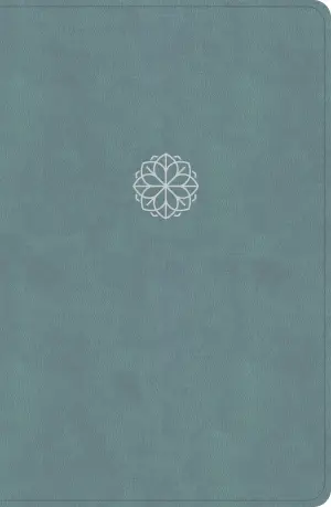 CSB Personal Size Giant Print Bible, Earthen Teal LeatherTouch