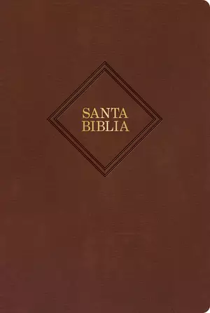 RVR 1960 Biblia letra gigante, café, piel fabricada con índice (2023 ed.)