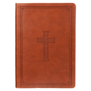 KJV Super Giant Print Lux-Leather Tan