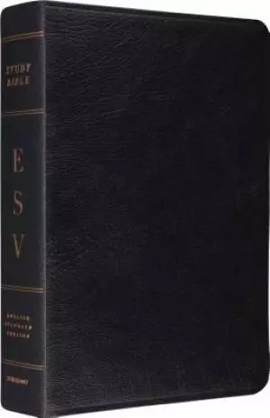 ESV Study Bible (Black Leather, Indexed)