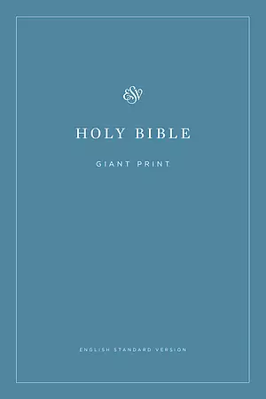 ESV Giant Print Bible, Paperback, Blue, Economy, Why Read The Bible Article, Testament Introductions, 40-Day Reading Plan, Plan of Salvation