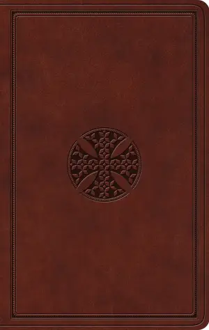 ESV Value Thinline Bible, TruTone, Brown, Mosaic Cross Design