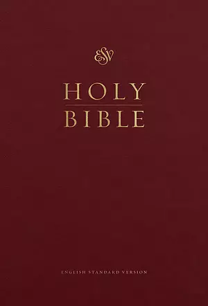 ESV Pew and Worship Bible, Large Print (Hardcover, Burgundy)