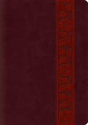 ESV Study Bible, Large Print, Thumb Indexed (TruTone, Mahogany, Trellis Design)