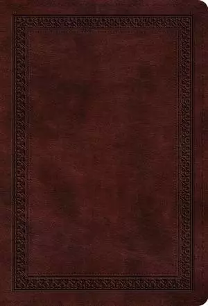 ESV Large Print Compact Bible (TruTone, Mahogany, Border Design)
