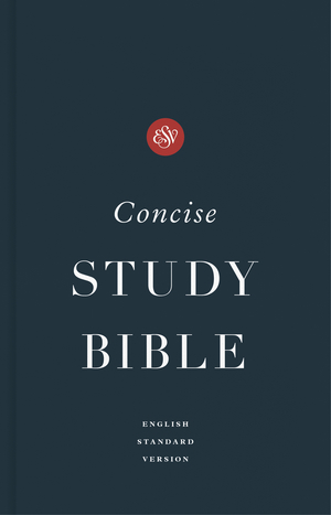 ESV Concise Study Bible, Navy, Paperback, Economy Edition, Study Notes, Glossary, Maps, Charts, Illustrations, Articles, Book Introductions