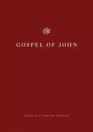 ESV Share the Good News Edition, Gospel of John, Red, Paperback, Large Print, Economy, Outreach, Book Introduction, Salvation Plan
