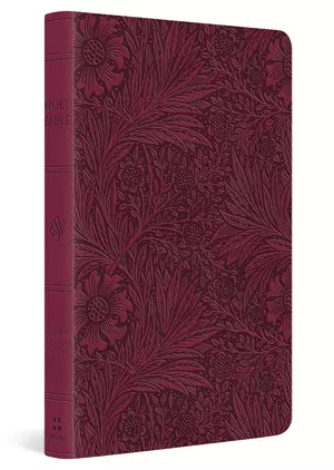 ESV Large Print Value Thinline Bible (TruTone, Raspberry, Floral Design)
