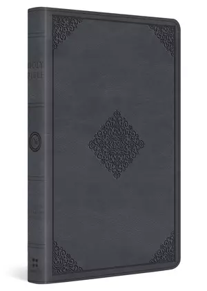ESV Large Print Thinline Bible (TruTone, Azurite Blue, Ornament Design)