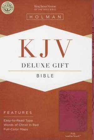 Kjv Deluxe Gift Bible, Pink Leathertouch